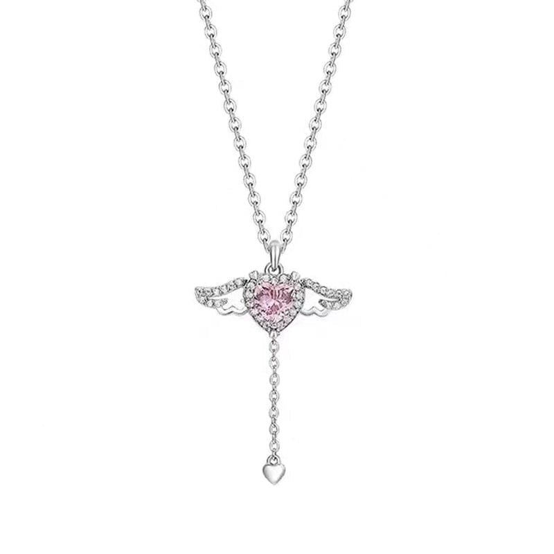 🎁50% KORTING💗Roze Engelenvleugels Ketting