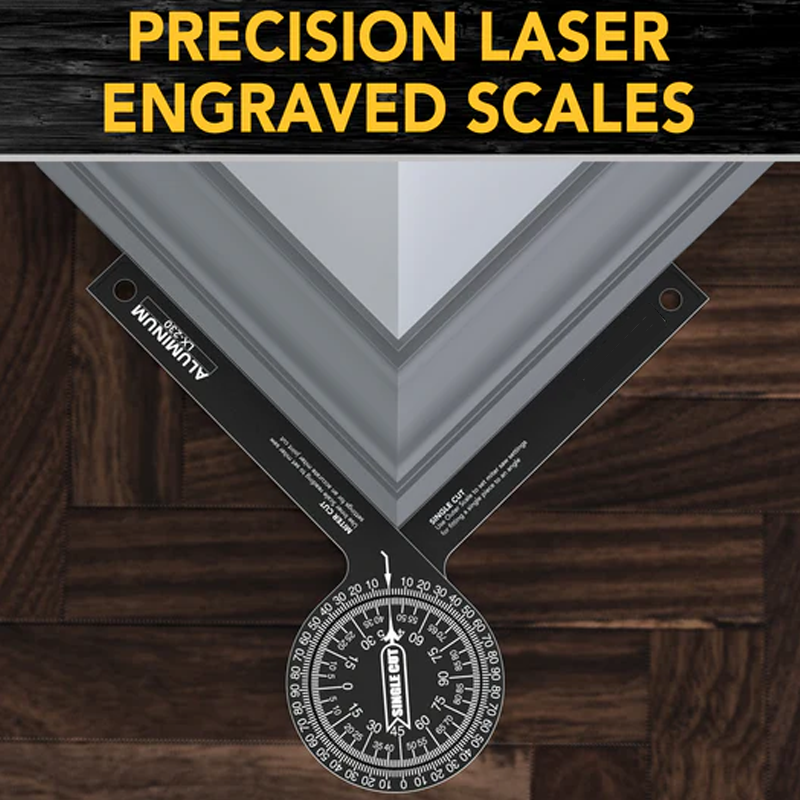 📐 -50%! 🔧 7-inch verstekzaag-maatlat – Nauwkeurig, robuust en gemakkelijk af te lezen – Ideaal voor hoekzaagsneden en doe-het-zelfprojecten 🪚