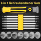 50% KORTING✨ 6-in-1 Multifunctionele Schroevendraaierset – Hoogwaardig CR-V Staal & Magnetische Bits (Perfect voor Huishoudelijke Reparaties & Elektronica!)