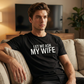 "Let Me Ask My Wife" - Lustiges Print-Shirt für Männer