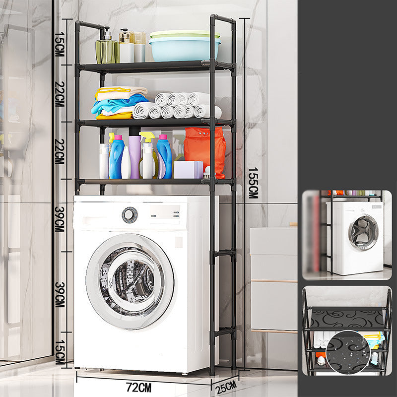 Opbergrek voor badkamer en wasruimte – zonder boren