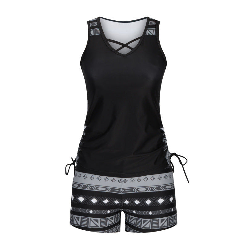 🥳ZOMERUITVERKOOP🥳💞Meer dan 50.000 verkocht!💥50% korting! 🔥Dames tankini met print, tweedelig badpak