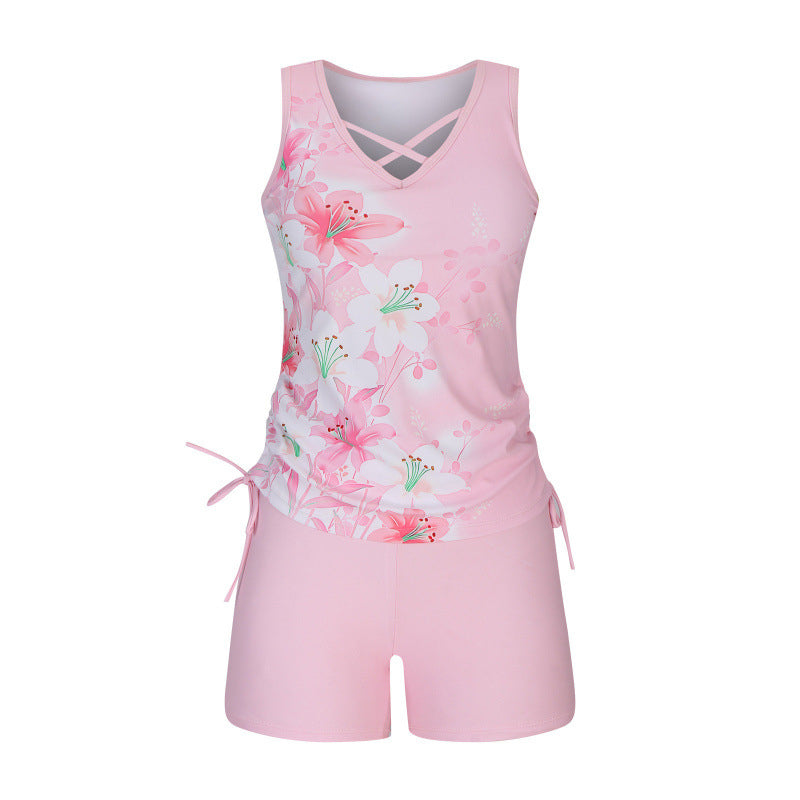 🥳ZOMERUITVERKOOP🥳💞Meer dan 50.000 verkocht!💥50% korting! 🔥Dames tankini met print, tweedelig badpak