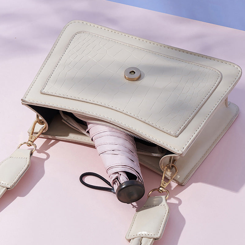 ✨Ultra-lichte zon- en regenbescherming – Zeg vaarwel tegen bulky paraplu's, perfect voor onderweg! 🎁☂️
