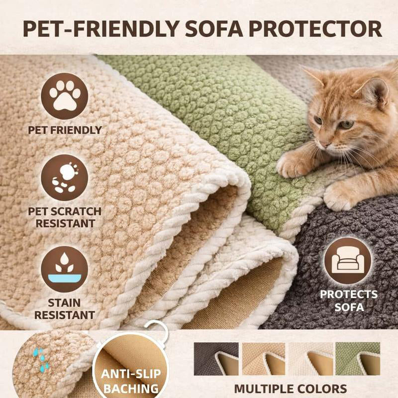 Verdikt Antislip-beschermhoes voor bank – Ultrazacht, Wasbaar, Krabbestendig & Huisdierproof 🛋️✨
