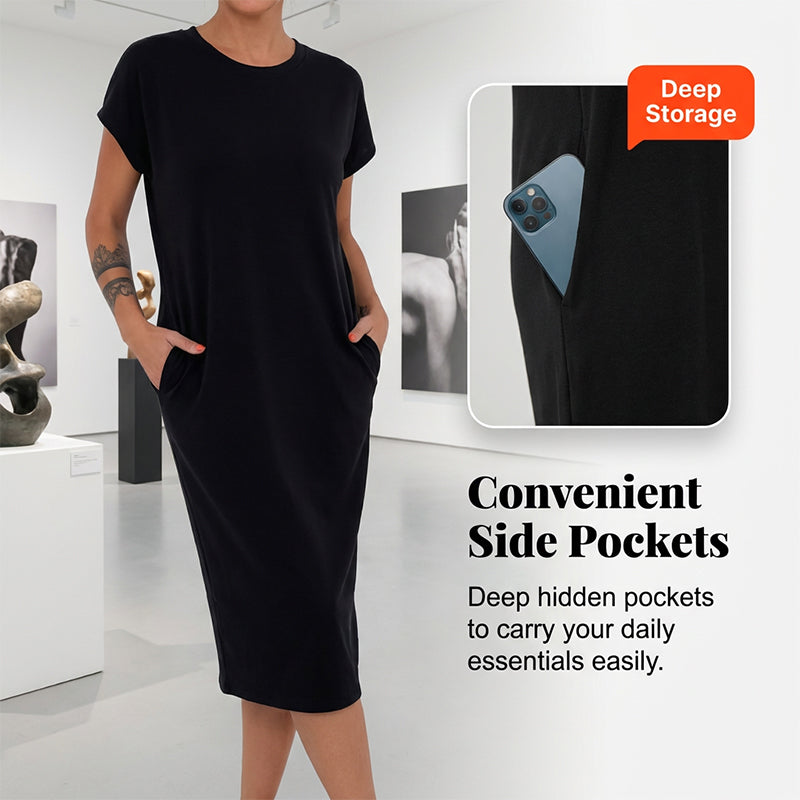 🌺👗 50% KORTING! Deze jurk voelt alsof je in een wolk stapt – zo comfortabel dat je 'm nooit meer uit wilt! Casual, losvallend en tijdloos, je nieuwe tweede huid!