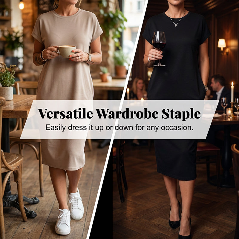🌺👗 50% KORTING! Deze jurk voelt alsof je in een wolk stapt – zo comfortabel dat je 'm nooit meer uit wilt! Casual, losvallend en tijdloos, je nieuwe tweede huid!