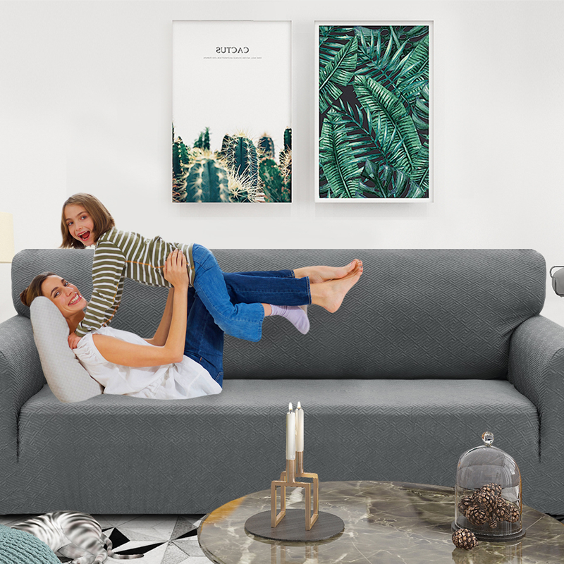 📢📢 50% KORTING !! ⏰ Bankhoes van zeer elastisch jacquard met antislipbanden