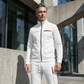 🧥TIJDELIJKE AANBIEDING: 50% KORTING✨Set met bedrukt herenjack met rits en broek – Compleet, zacht, casual🎨