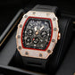 ⌚ Beperkte oplage – 52% korting✨ Luxe herenhorloge in tonneauvorm met strass-versiering