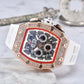 ⌚ Beperkte oplage – 52% korting✨ Luxe herenhorloge in tonneauvorm met strass-versiering