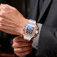 ⌚ Beperkte oplage – 52% korting✨ Luxe herenhorloge in tonneauvorm met strass-versiering