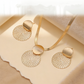 💫 TIJDELIJKE AANBIEDING: 50% KORTING! ✨ Moderne geometrische sieradenset – verguld, lichtgewicht, chic 🔶