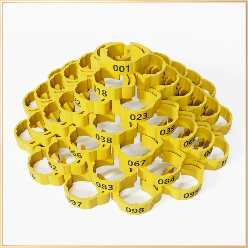 Adjustable Snap-On Poultry Leg Bands