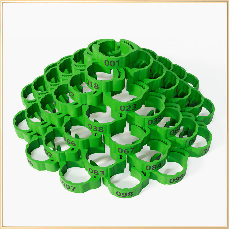 Adjustable Snap-On Poultry Leg Bands