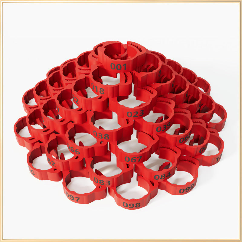 Adjustable Snap-On Poultry Leg Bands