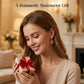 Vintage-Inspired Red Heart & Cross Earrings