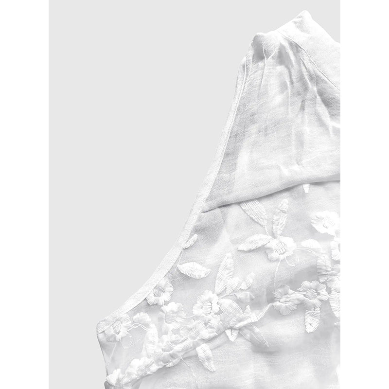 👗🌸💖 Chique mouwloze blouse met bloemenprint en kant voor dames ✨👩