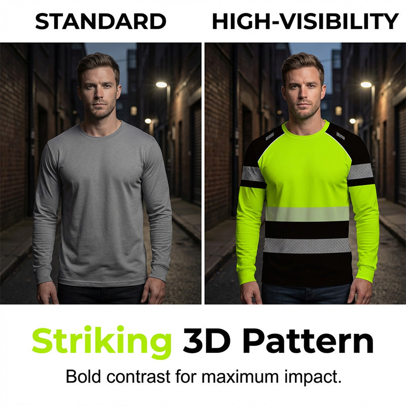 👕 50 % RABATT! 🏃‍♂️ Sportig långärmad tröja för herrar – fuktavvisande och med diskret tryck – perfekt för aktiva dagar, jogging eller fritiden – andas och är bekväm 🌿