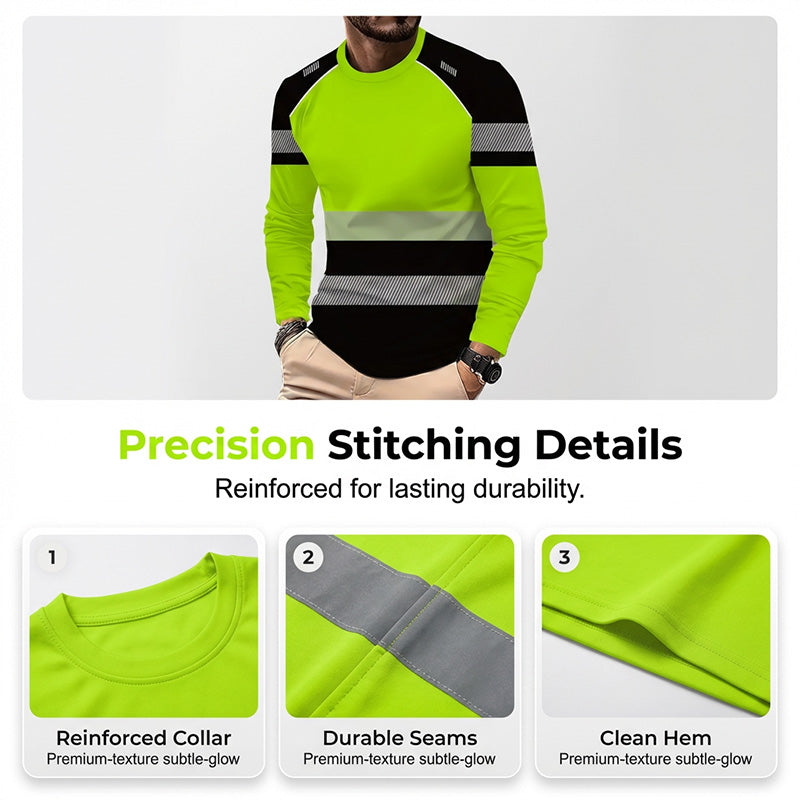 👕 50 % RABATT! 🏃‍♂️ Sportig långärmad tröja för herrar – fuktavvisande och med diskret tryck – perfekt för aktiva dagar, jogging eller fritiden – andas och är bekväm 🌿