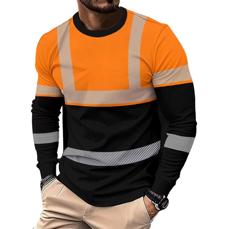 👕 50 % RABATT! 🏃‍♂️ Sportig långärmad tröja för herrar – fuktavvisande och med diskret tryck – perfekt för aktiva dagar, jogging eller fritiden – andas och är bekväm 🌿