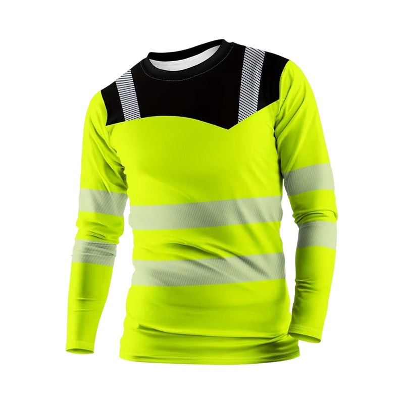 👕 50 % RABATT! 🏃‍♂️ Sportig långärmad tröja för herrar – fuktavvisande och med diskret tryck – perfekt för aktiva dagar, jogging eller fritiden – andas och är bekväm 🌿