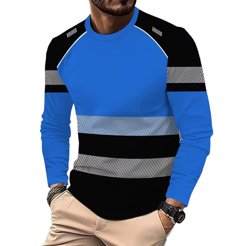 👕 50 % RABATT! 🏃‍♂️ Sportig långärmad tröja för herrar – fuktavvisande och med diskret tryck – perfekt för aktiva dagar, jogging eller fritiden – andas och är bekväm 🌿