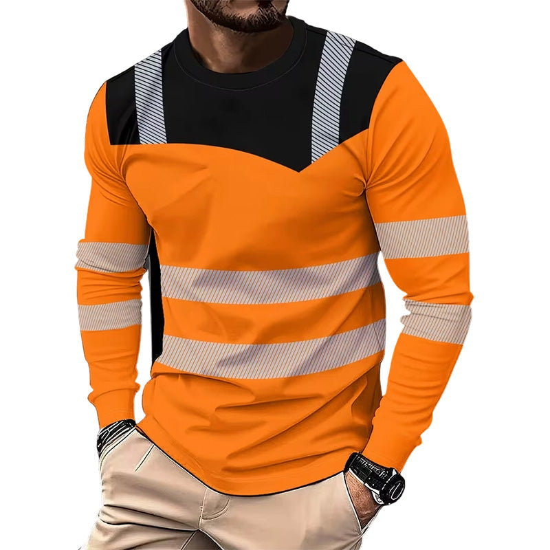 👕 50 % RABATT! 🏃‍♂️ Sportig långärmad tröja för herrar – fuktavvisande och med diskret tryck – perfekt för aktiva dagar, jogging eller fritiden – andas och är bekväm 🌿