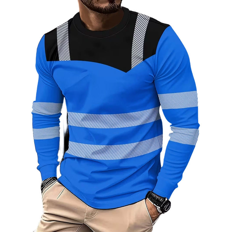 👕 50 % RABATT! 🏃‍♂️ Sportig långärmad tröja för herrar – fuktavvisande och med diskret tryck – perfekt för aktiva dagar, jogging eller fritiden – andas och är bekväm 🌿