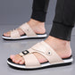 👞 50% KORTING! 💫 Slip-on sandalen van kunstleer voor heren – Ademend mesh en antislipzool – Comfortabele pasvorm, ideaal voor de zomer, het strand of dagelijkse wandelingen 🏖️