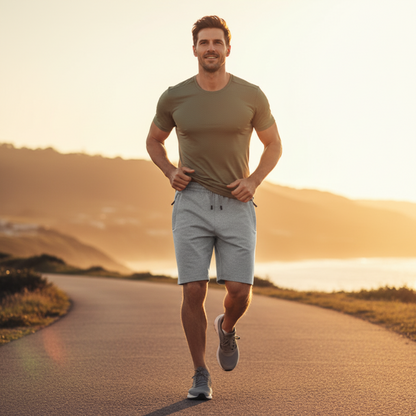 Casual sportshort met veel stretch voor heren