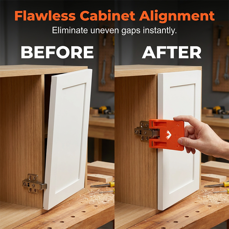 🔧 50% RABATT! 🔥 Bohrschablone für Schranktürscharniere – Inklusive Montagewerkzeug – Passend für Topfscharniere, einfache Positionierung – ideal für Möbelbau oder Küchenmontage 🛠️