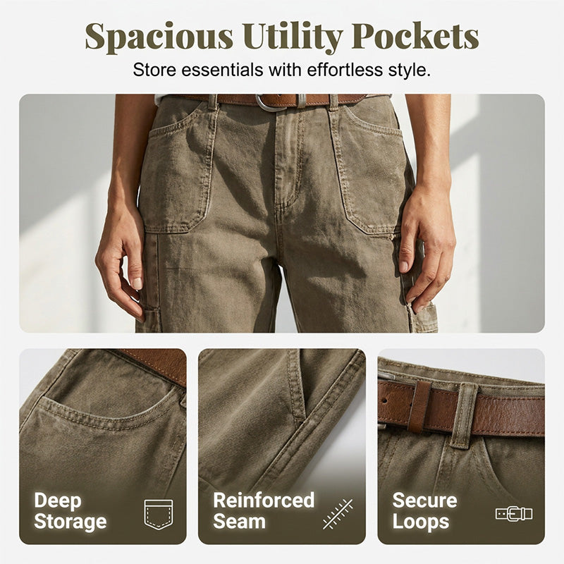 Casual Cargo Capribroek met Losse Pasvorm