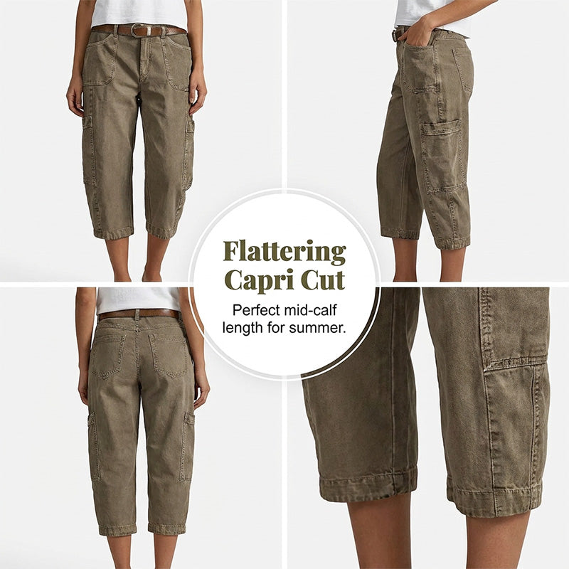 Casual Cargo Capribroek met Losse Pasvorm