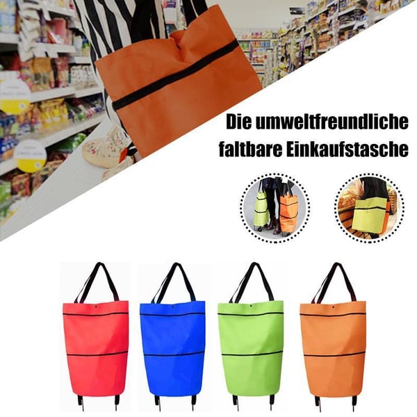 2-in-1 Opvouwbare Boodschappenkar