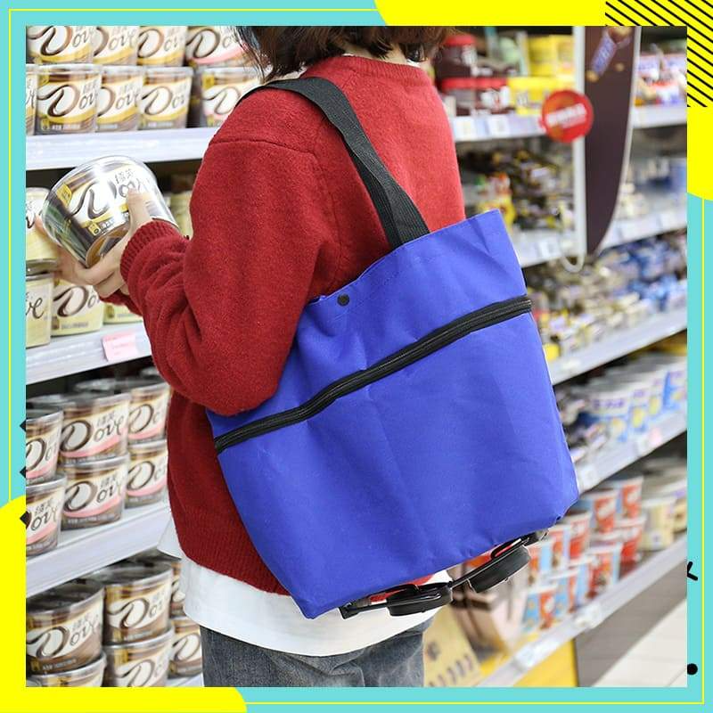 2-in-1 Opvouwbare Boodschappenkar