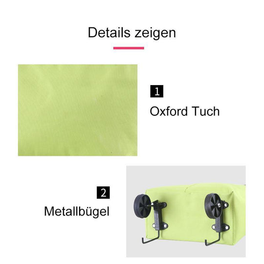 2-in-1 Opvouwbare Boodschappenkar