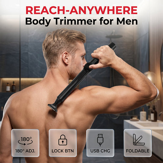 🪒💪 50% KORTING! Body trimmer voor mannen, overal te bereiken 🧔✨