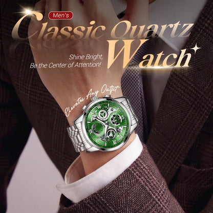 Klassiek quartzhorloge voor heren