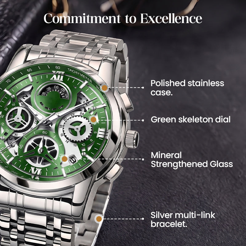 Klassiek quartzhorloge voor heren
