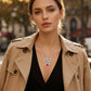 Infinity Heart Cross-ketting met vleugelhanger