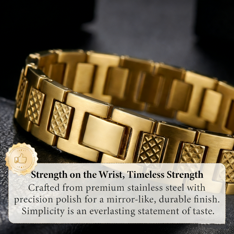 📢📢50% KORTING!! ⏰Unisex Roestvrij Staal Getextureerde Schakelarmband