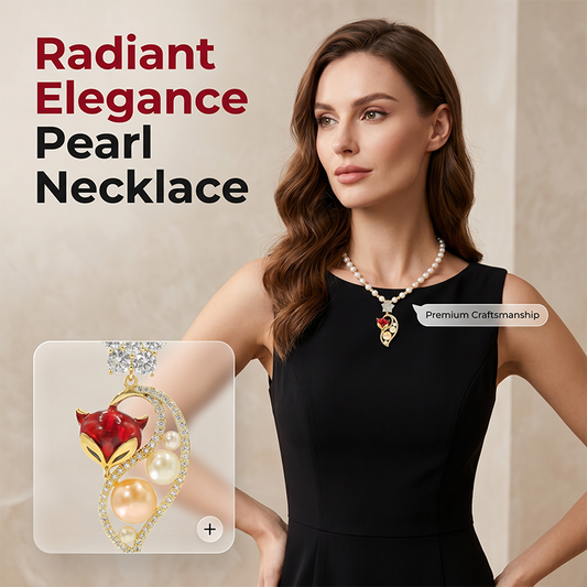 Elegante ketting met kunstparels voor dames