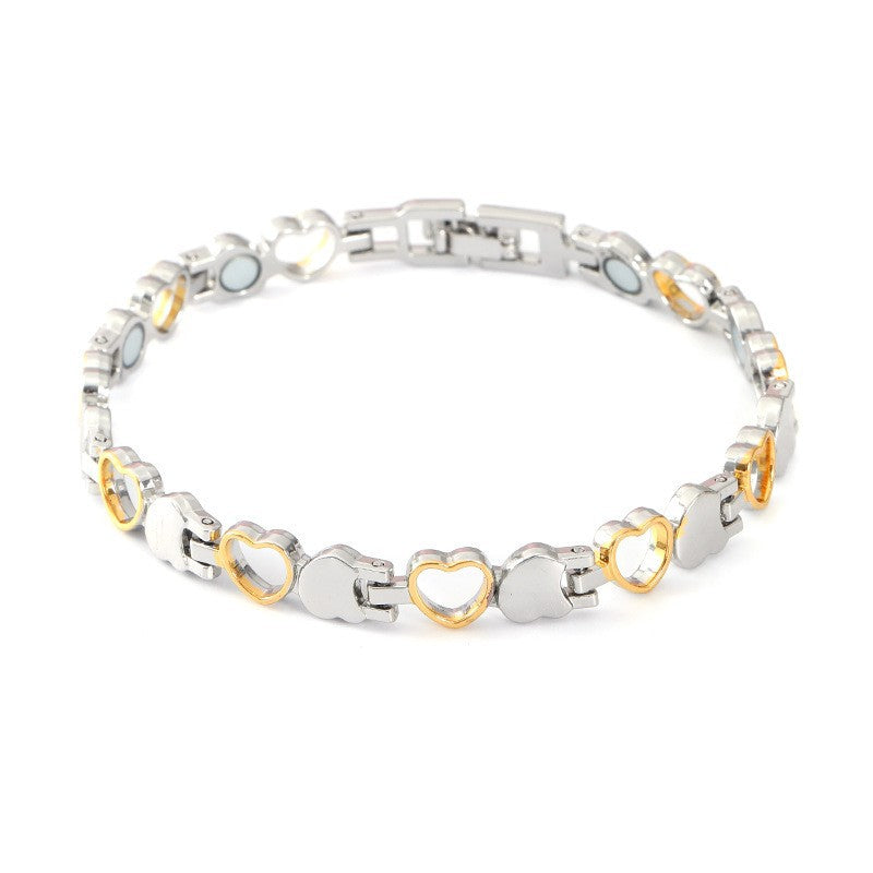 Elegante magnetische armband met hartjes