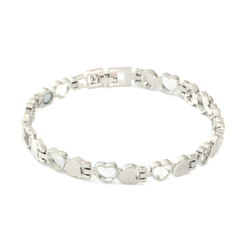 Elegante magnetische armband met hartjes