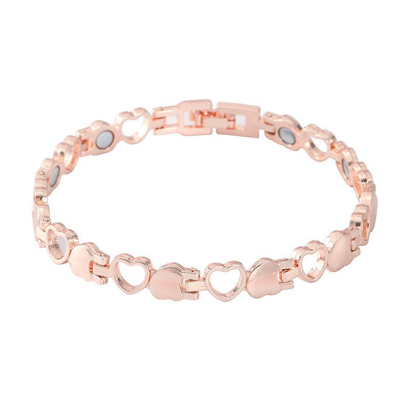 Elegante magnetische armband met hartjes