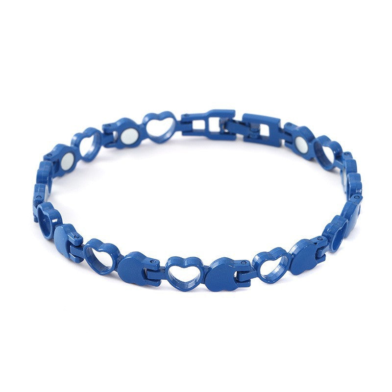 Elegante magnetische armband met hartjes