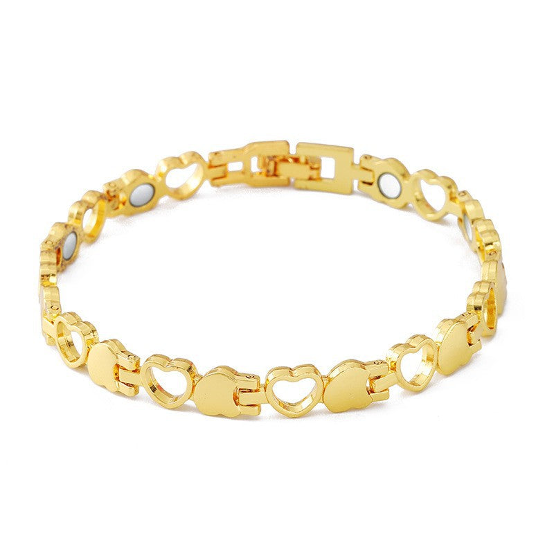 Elegante magnetische armband met hartjes
