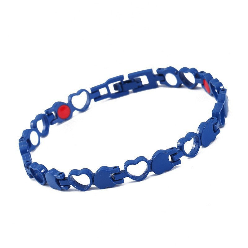 Elegante magnetische armband met hartjes