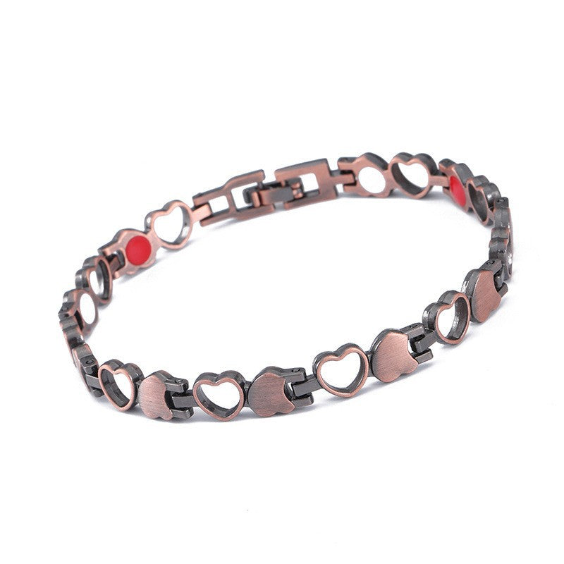 Elegante magnetische armband met hartjes
